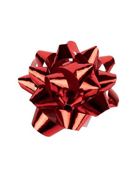 LAZOS LIDERPAPEL FANTASIA MEDIANOS COLOR ROJO METALIZADO