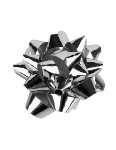 LAZOS LIDERPAPEL FANTASIA MEDIANOS COLOR PLATA METALIZADO