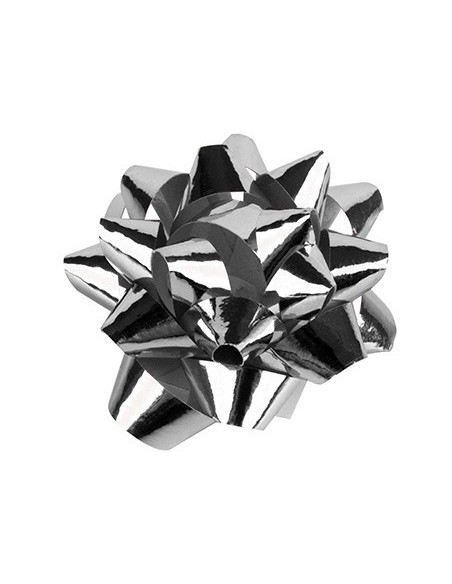 LAZOS LIDERPAPEL FANTASIA MEDIANOS COLOR PLATA METALIZADO
