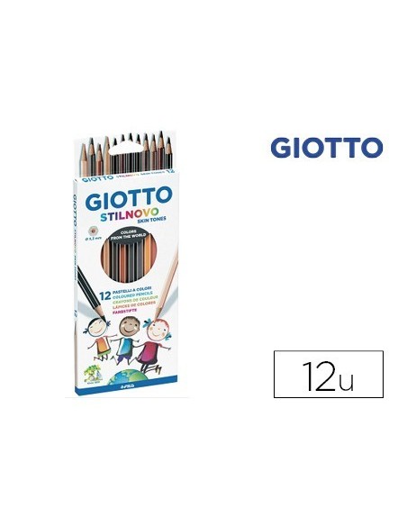 LAPICES DE COLORES GIOTTO STILNOVO SKIN TONES CAJA DE 12 COLORES