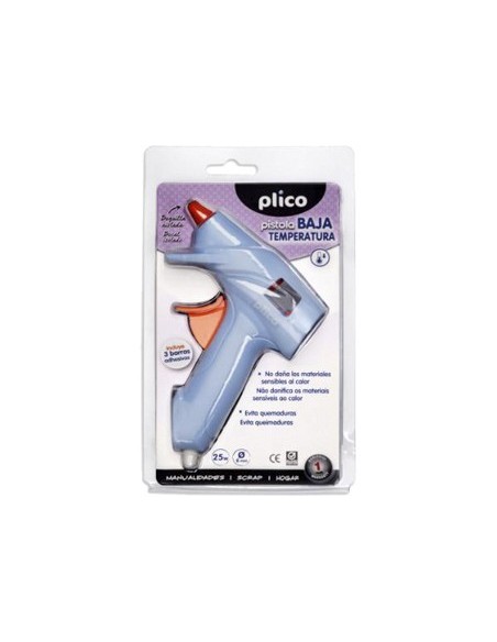 PISTOLA TERMOFUSIBLE PLICO 25W BAJA TEMPERATURA