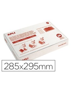 FORRALIBRO APLI PVC CON SOLAPA AJUSTABLE ADHESIVO 285X530 MM