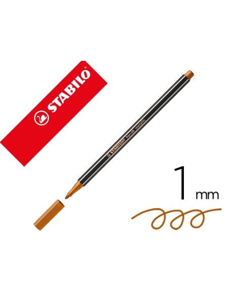 ROTULADOR STABILO ACUARELABLE PEN 68 METALICO COBRE 1 MM
