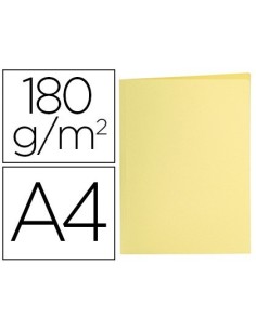 SUBCARPETA LIDERPAPEL A4 AMARILLO PASTEL 180G/M2