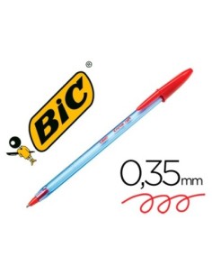 BOLIGRAFO BIC CRISTAL SOFT ROJO PUNTA DE 1,2 MM