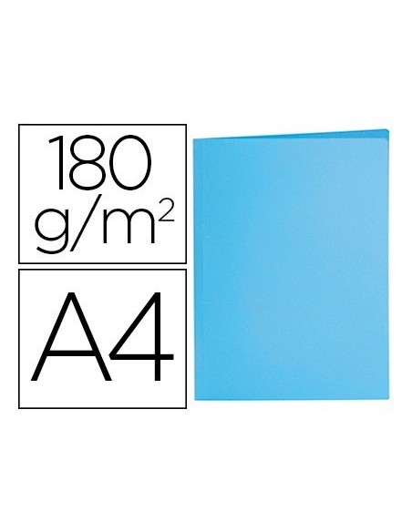 SUBCARPETA LIDERPAPEL A4 AZUL PASTEL 180G/M2