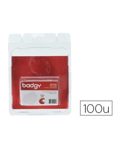TARJETA PVC PARA IMPRESORA BADGY GROSOR 0,50 MM PACK DE 100 UNIDADES