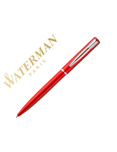 BOLIGRAFO WATERMAN ALLURE LACA ROJA EN ESTUCHE DE REGALO