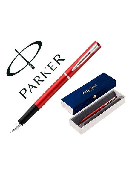PLUMA WATERMAN ALLURE LACA ROJA EN ESTUCHE DE REGALO