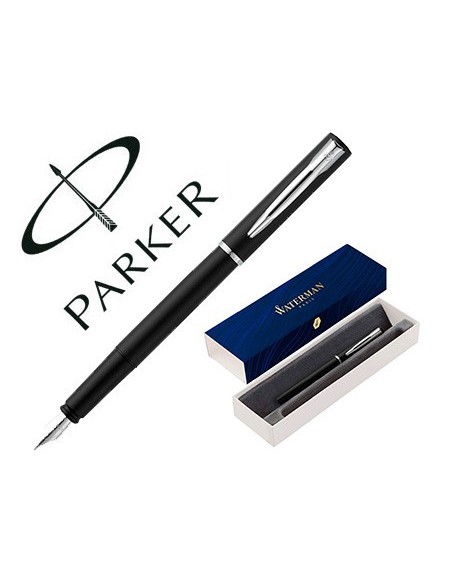 PLUMA WATERMAN ALLURE LACA NEGRA EN ESTUCHE DE REGALO