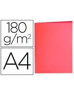 SUBCARPETA LIDERPAPEL A4 ROJO PASTEL 180G/M2