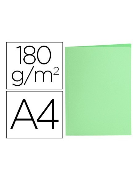 SUBCARPETA LIDERPAPEL A4 VERDE PASTEL 180G/M2