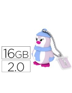 MEMORIA USB EMTEC FLASH 16 GB 2.0 PINGUINO