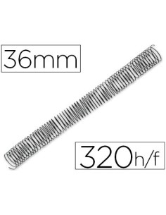 ESPIRAL METALICO Q-CONNECT 64 5:1 36MM 1,2MM CAJA DE 25 UNIDADES