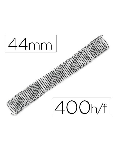 ESPIRAL METALICO Q-CONNECT 64 5:1 44MM 1,2MM CAJA DE 25 UNIDADES