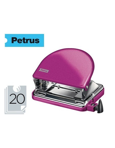 TALADRADOR PETRUS 52 WOW FUCSIA METALIZADO CAPACIDAD 20 HOJAS EN BLISTER