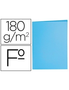 SUBCARPETA LIDERPAPEL FOLIO AZUL PASTEL 180G/M2