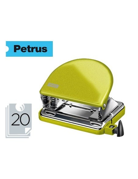 TALADRADOR PETRUS 52 WOW VERDE METALIZADO CAPACIDAD 20 HOJAS EN BLISTER