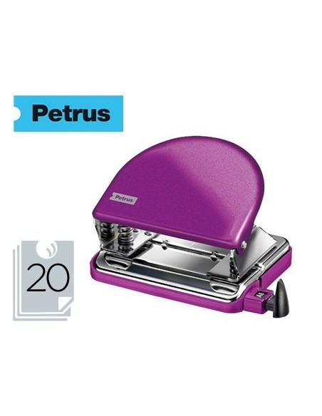 TALADRADOR PETRUS 52 WOW VIOLETA METALIZADO CAPACIDAD 20 HOJAS EN BLISTER