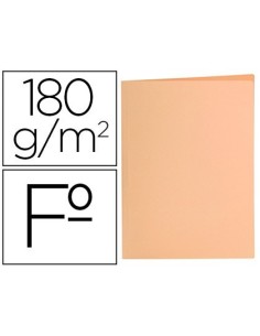 SUBCARPETA LIDERPAPEL FOLIO NARANJA PASTEL 180G/M2