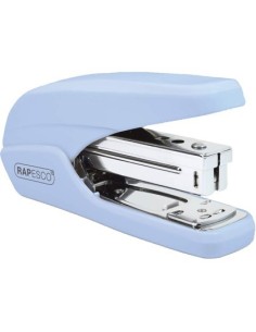 GRAPADORA RAPESCO X5 MINI CAPACIDAD 20 HOJAS USA GRAPAS 24/6 Y 26/6 COLOR AZUL