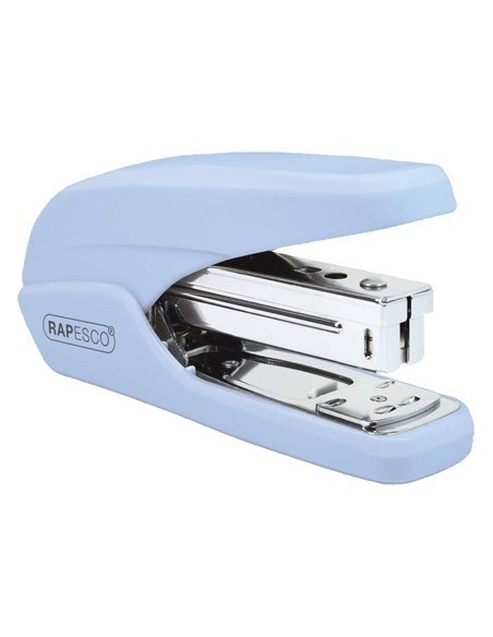 GRAPADORA RAPESCO X5 MINI CAPACIDAD 20 HOJAS USA GRAPAS 24/6 Y 26/6 COLOR AZUL