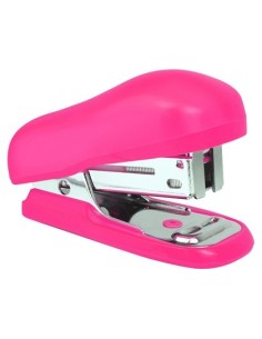 GRAPADORA RAPESCO BUG MINI CAPACIDAD 12 HOJAS USA GRAPAS 26/6 COLOR ROSA INCLUYE CAJA DE 1000 GRAPAS