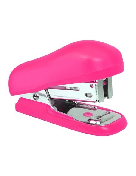 GRAPADORA RAPESCO BUG MINI CAPACIDAD 12 HOJAS USA GRAPAS 26/6 COLOR ROSA INCLUYE CAJA DE 1000 GRAPAS