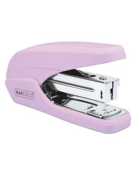 GRAPADORA RAPESCO X5-25PS MINI CAPACIDAD 25 HOJAS USA GRAPAS 24/6 Y 26/6 COLOR ROSA