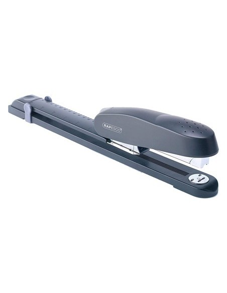 GRAPADORA RAPESCO BRAZO LARGO DIN A3 CAPACIDAD 50 HOJAS USA GRAPAS 22/6 24/6 Y 26/6 COLOR NEGRO