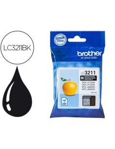 INK-JET BROTHER LC3211BK DCP-J572 / DCP-J772 / DCP-J774 / MFC-J890 / MFC-J895 NEGRO 200 PAG