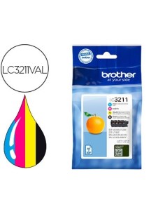 INK-JET BROTHER LC3211 DCP-J572 / DCP-J772 / DCP-J774 / MFC-J890 / MFC-J895 PAQUETE 4 AMARILLO