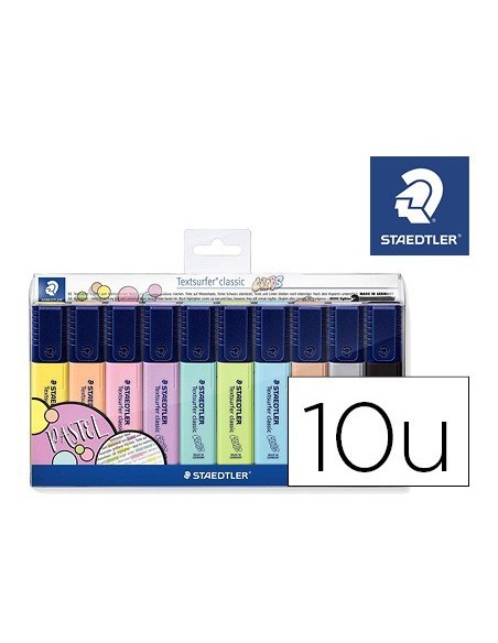 ROTULADOR TEXTSURFER CLASSIC 364 PASTEL & VINTAGE BOLSA DE 10 UNIDADES COLORES SURTIDOS