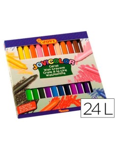 LAPICES CERA JOVICOLOR CAJA DE 24 COLORES SURTIDOS