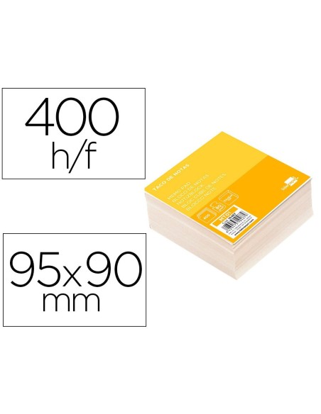 TACO PAPEL LIDERPAPEL SIN ENCOLAR 95X90X40 MM BLANCO 80 GR