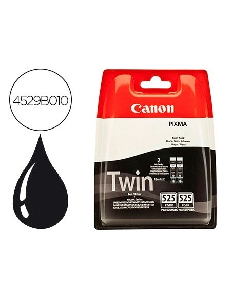 INK-JET CANON PGI 525 PIXMA IP4950 / IX6550 / MG5350 / MG6150 / MG8150 / MX715 / MX885 / MX892 NEGRO 341