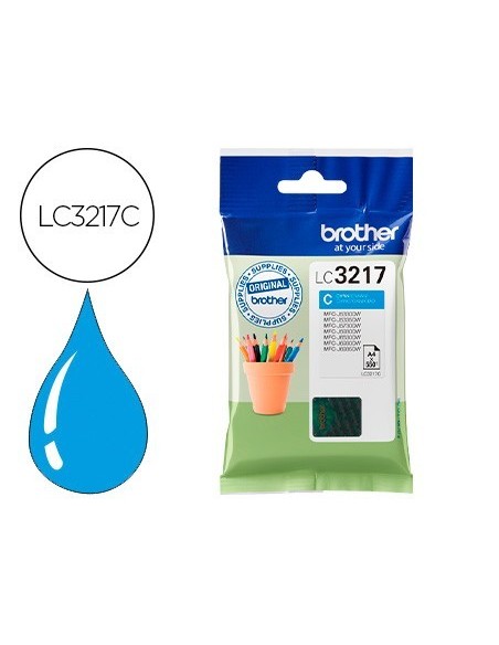 INK-JET BROTHER LC3217C MFCJ6530 / MFC-J6935 CIAN 550 PAGINAS
