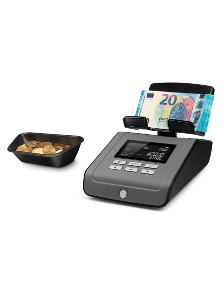 BALANZA CONTADORA DE DINERO SAFESCAN 6165 CUENTA MONEDAS BILLETES CARTUCHOS DE MONEDAS Y FAJOS DE BILLETES