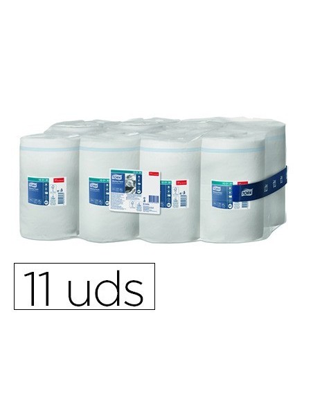 PAPEL SECAMANOS TORK ANCHO 215 MM LARGO 120 MT 1 CAPA PARA DISPENSADOR M1 PAQUETE DE 11 UNIDADES