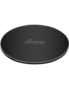 CARGADOR INALAMBRICO MEDIARANGE PARA SMARTPHONES COMPATIBLE CARGA RAPIDA QI COLOR NEGRO