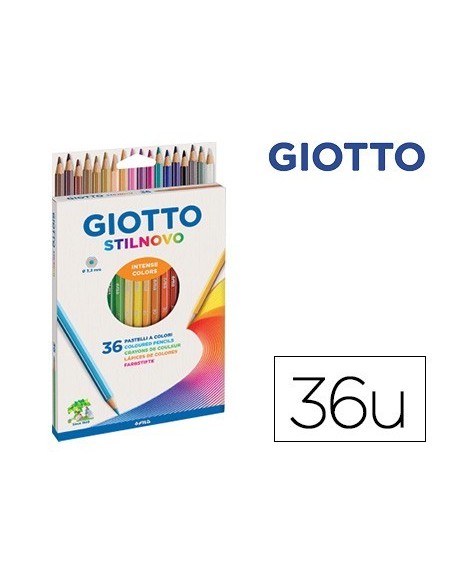 LAPICES DE COLORES GIOTTO STILNOVO CAJA DE 36 COLORES SURTIDOS