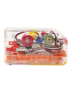 GRAPADORA ELECTRICA Q-CONNECT PLASTICO TRANSPARENTE MECANISMO DE COLORES CAPACIDAD 20 HOJAS USA GRAPAS