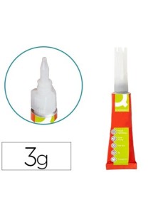PEGAMENTO Q-CONNECT ADHESIVO INSTANTANEO FUERTE 3GR UNIDAD