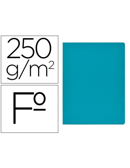 SUBCARPETA CARTULINA GIO SIMPLE INTENSO FOLIO AZUL 250G/M2