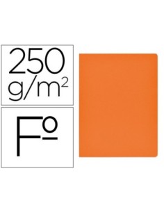 SUBCARPETA CARTULINA GIO SIMPLE INTENSO FOLIO NARANJA 250G/M2