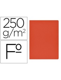SUBCARPETA CARTULINA GIO SIMPLE INTENSO FOLIO ROJO 250G/M2
