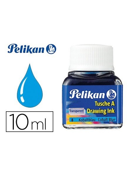 TINTA CHINA PELIKAN AZUL COBALTO BOTE DE 10 ML