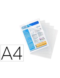 CARPETA DOSSIER UÑERO ELBA STANDARD FOLIO PLASTICO 140 MC PIEL NARANJA CAJA DE 100 UNIDADES