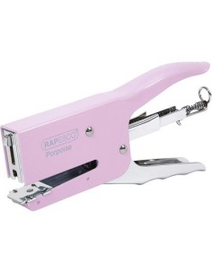 GRAPADORA RAPESCO TENAZA PORPOISE CAPACIDAD 40 HOJAS USA GRAPAS 24/6-8 Y 26/6-8 COLOR ROSA