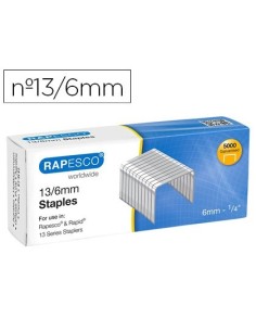 GRAPAS RAPESCO GALVANIZADA 13/6 CAJA DE 5000 UNIDADES